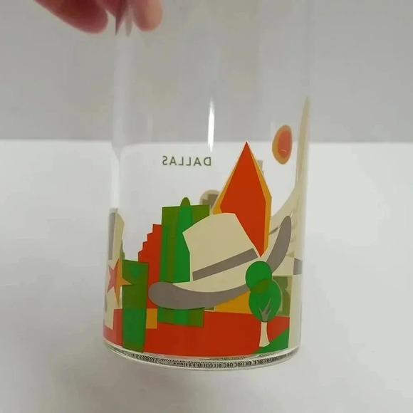 {Starbucks} 2016 You Are Here Dallas 18.5 Fl Oz Glass Bottle - Picture 5 of 8